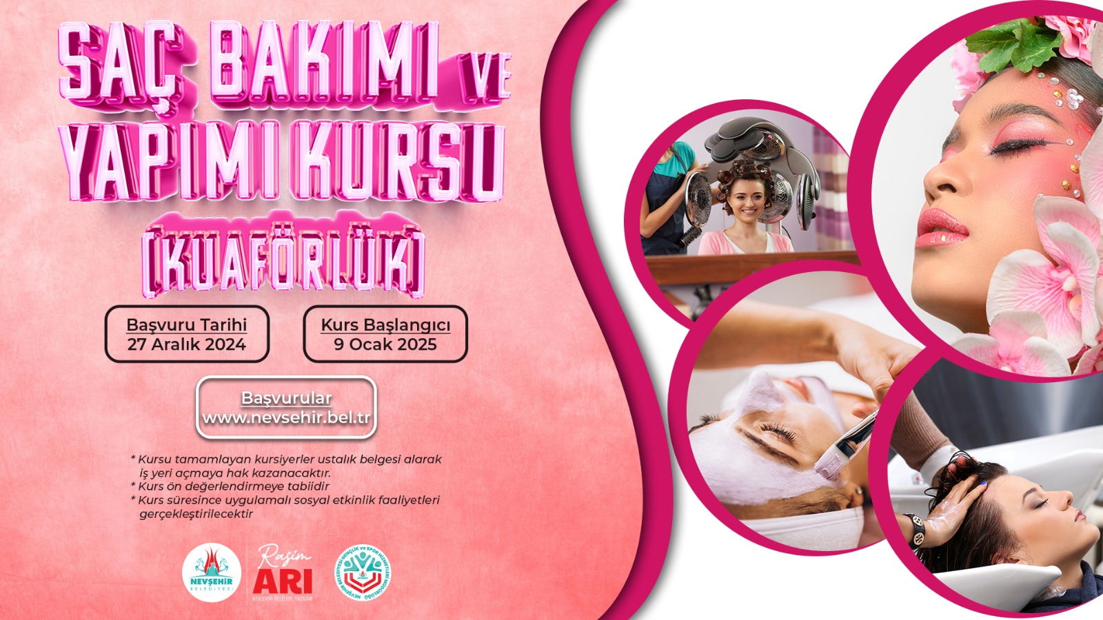 KAPEM’de Saç Bakımı ve Yapımı Kursu (Kuaförlük) Açılacak